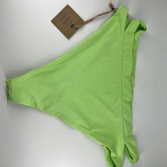 High Waisted Bottom TOAST SWIM Size M Signature Cut Out NWT Paradise Green - Picture 3 of 5